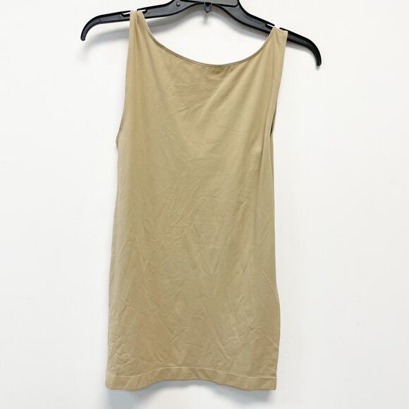 Isabel By Ingrid & Isabel Women's Beige Scoop Neck Maternity Tank Top Size Large - Picture 2 of 4